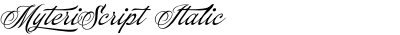 Myteri Script Italic